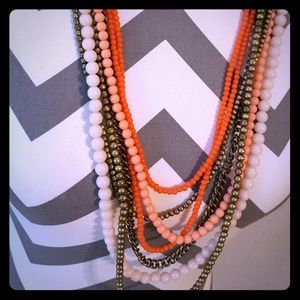 Orange & Gold Necklace