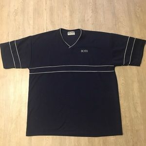 Oversized Navy blue BOSS T-shirt dress