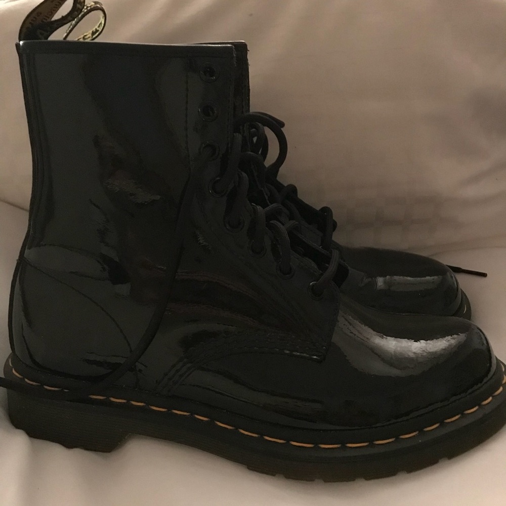 The original Dr. Martens black patent leather