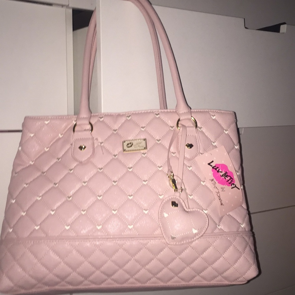 Betsey Johnson blush tote bag 😍