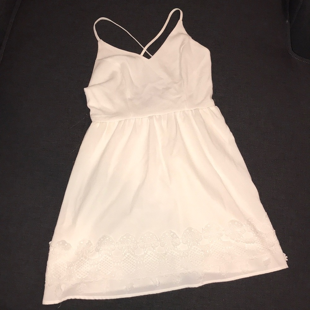 NWOT Dress•Low Back w/ Crisscross Spaghetti Straps