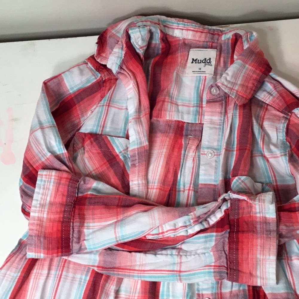 Plaid girls shirt