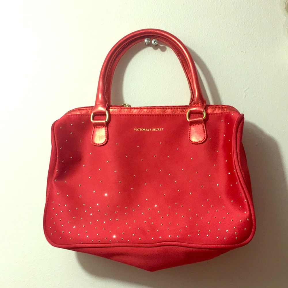 Victoria secret cosmetic bag or hand bag used