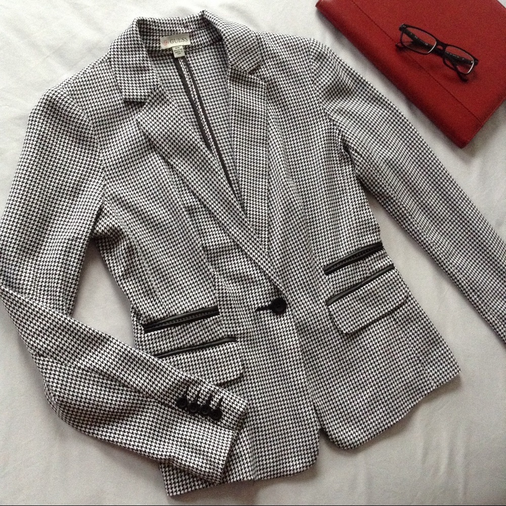 GUESS Houndstooth Blazer