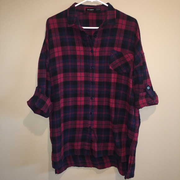 Blu Pepper Tops - Blu Pepper Flannel dress