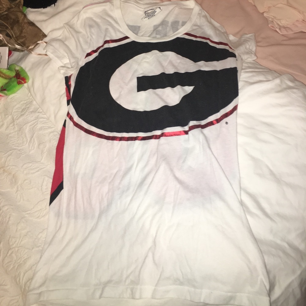 Victoria's Secret Love pink georgia bulldog shirt