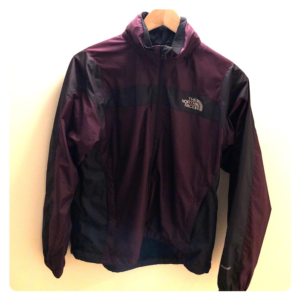 The North Face windbreaker jacket purple/black XS.