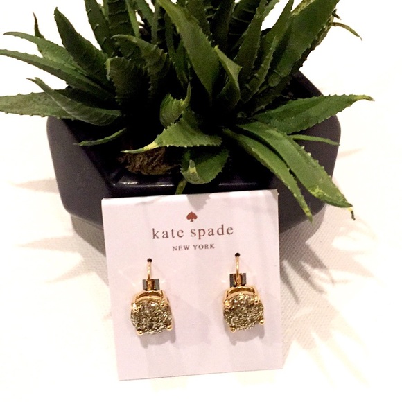 ✨Bling!✨NWT Kate ♠️ Glitter Earrings - Picture 2 of 3