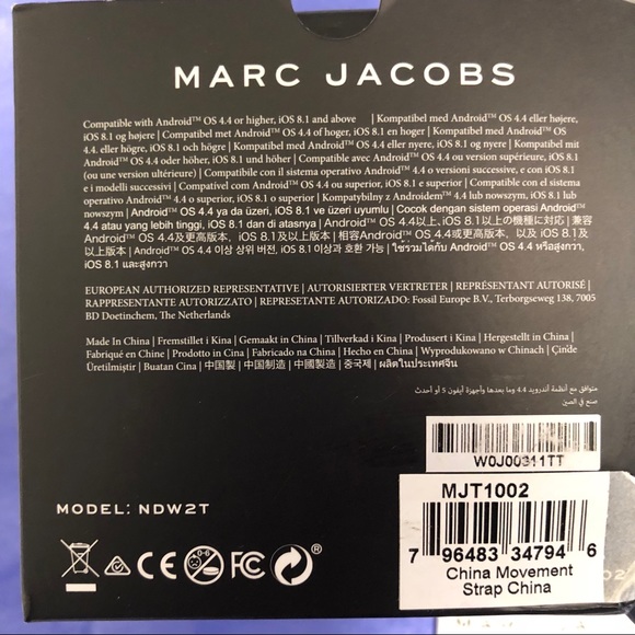 MARC JACOBS Riley Hybrid Smartwatch Black Watch main image 4