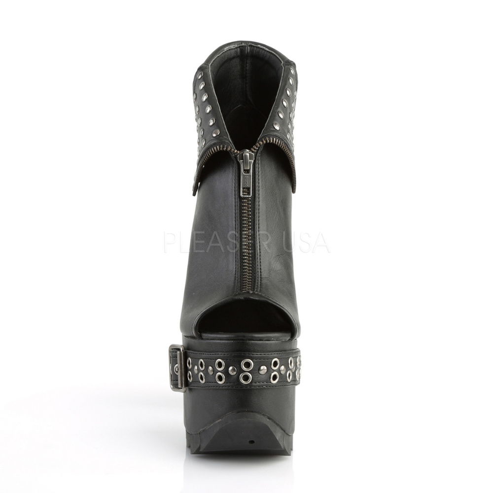Platform Open Toe High Heel Ankle Boots - Picture 2 of 5
