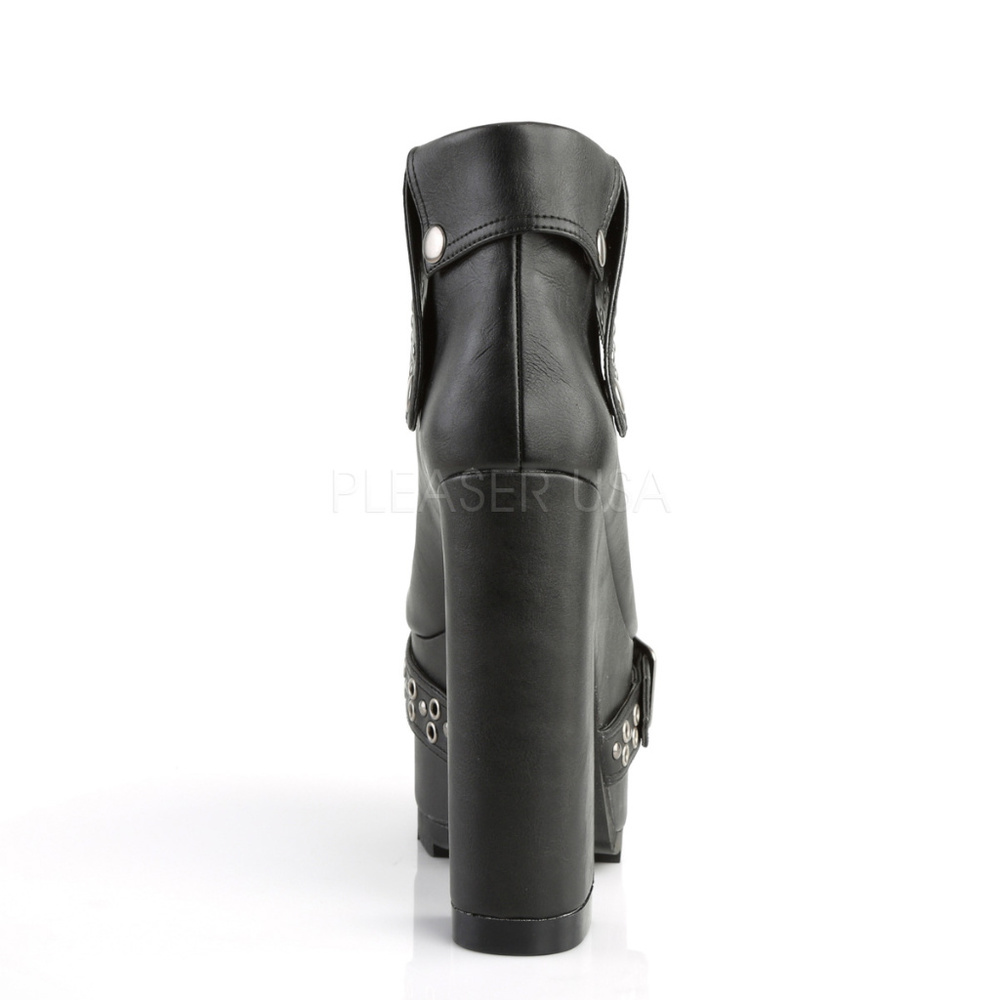 Platform Open Toe High Heel Ankle Boots - Picture 4 of 5