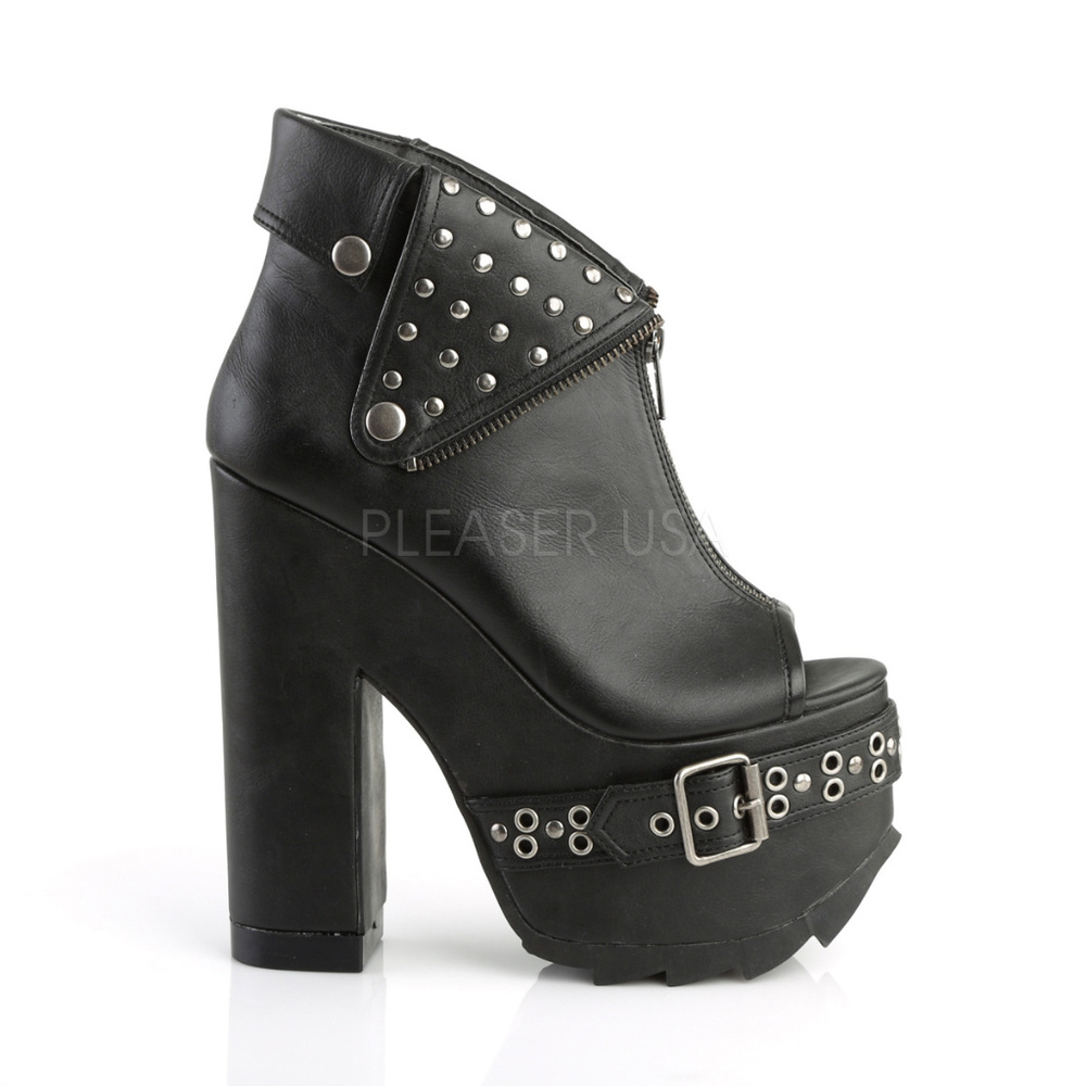 Platform Open Toe High Heel Ankle Boots - Picture 5 of 5