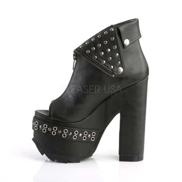 Platform Open Toe High Heel Ankle Boots - Picture 3 of 5