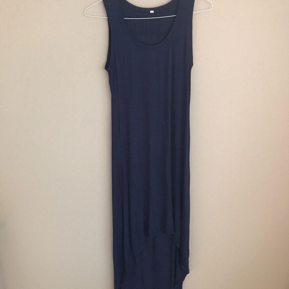 Hi-Low Navy Dress