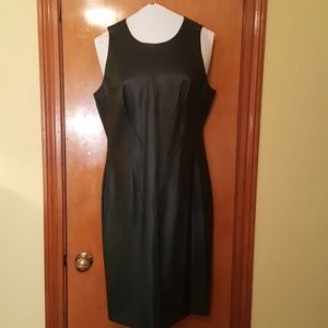 Ralph Lauren Vegan Leather Dress, Sz 12