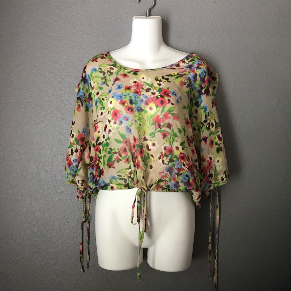 Old Navy Sheer Floral Top