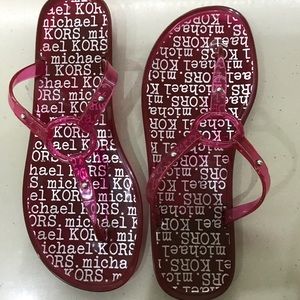 Michael Kors Jelly Flip Flops