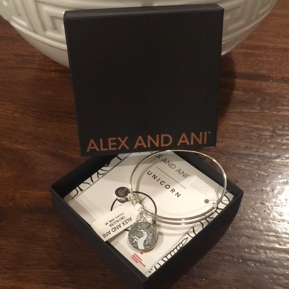 Alex and Ani silver bangle bracelet