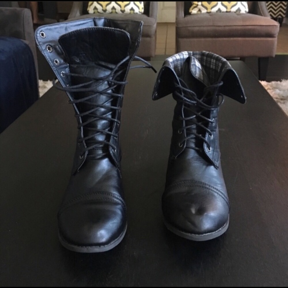 Black Combat Boots