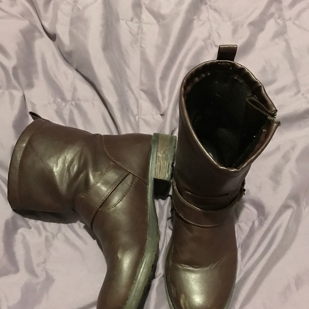 Brown booties