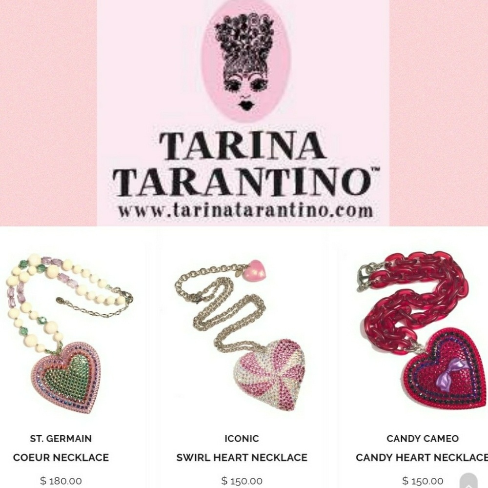 TARINA TARANTINO Black Heart Necklace