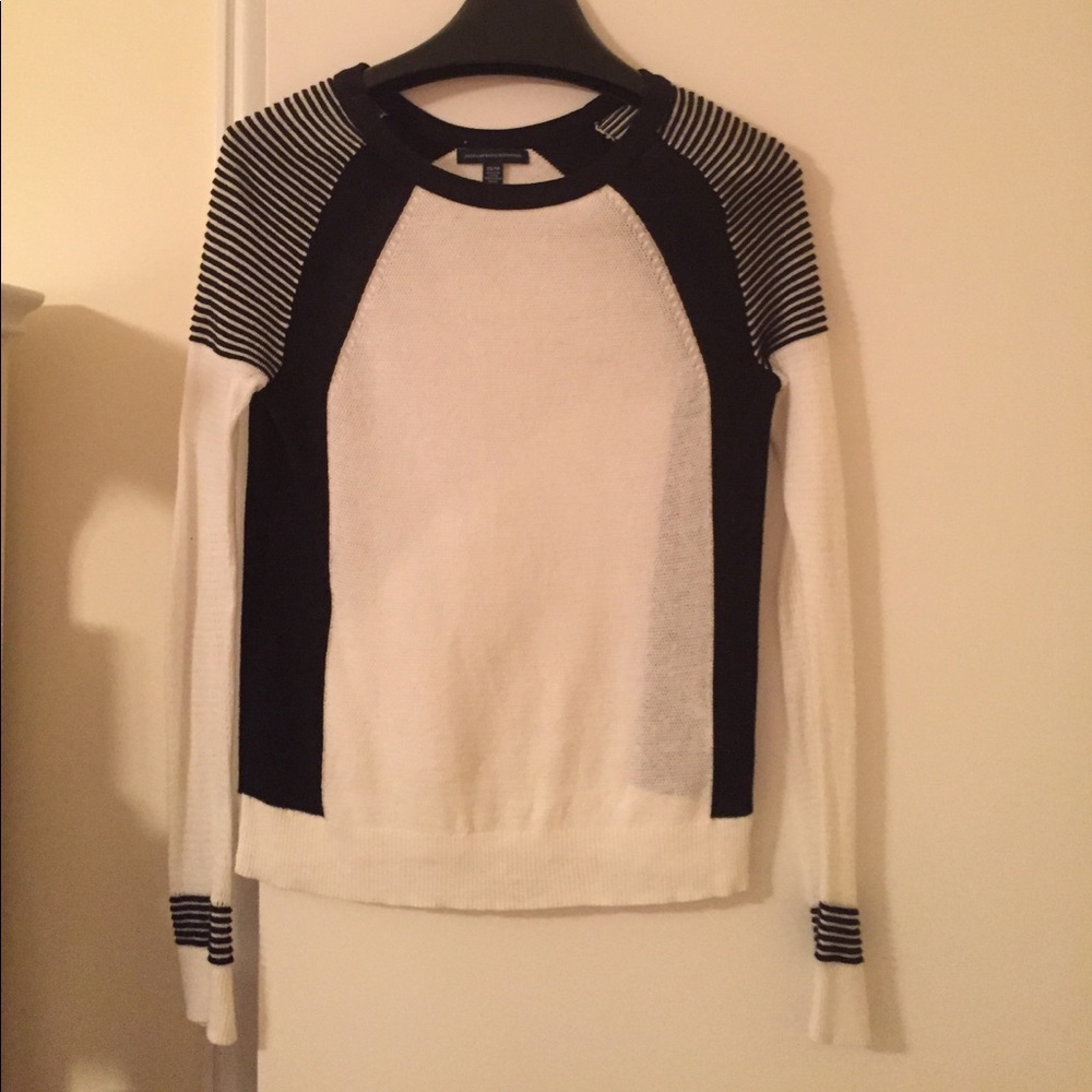 Black and white sweater