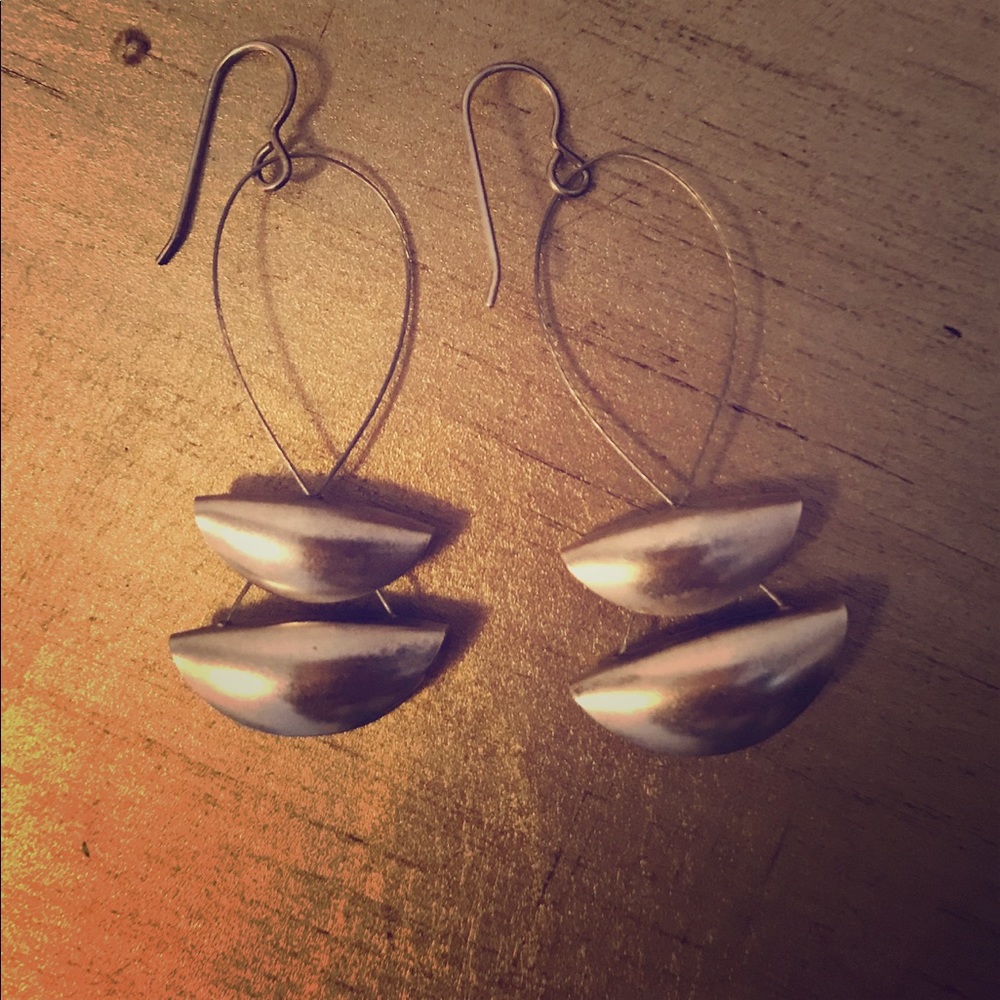 Silver earrings