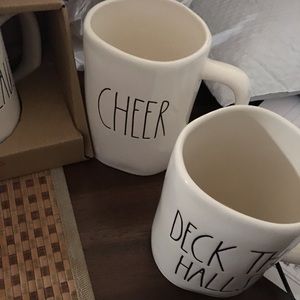 Rae Dunn Christmas mugs
