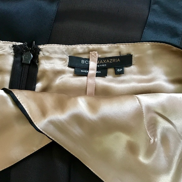 SOLD. BCBGMaxazria Black Silk Halter Dress Sz 6P - Picture 7 of 8