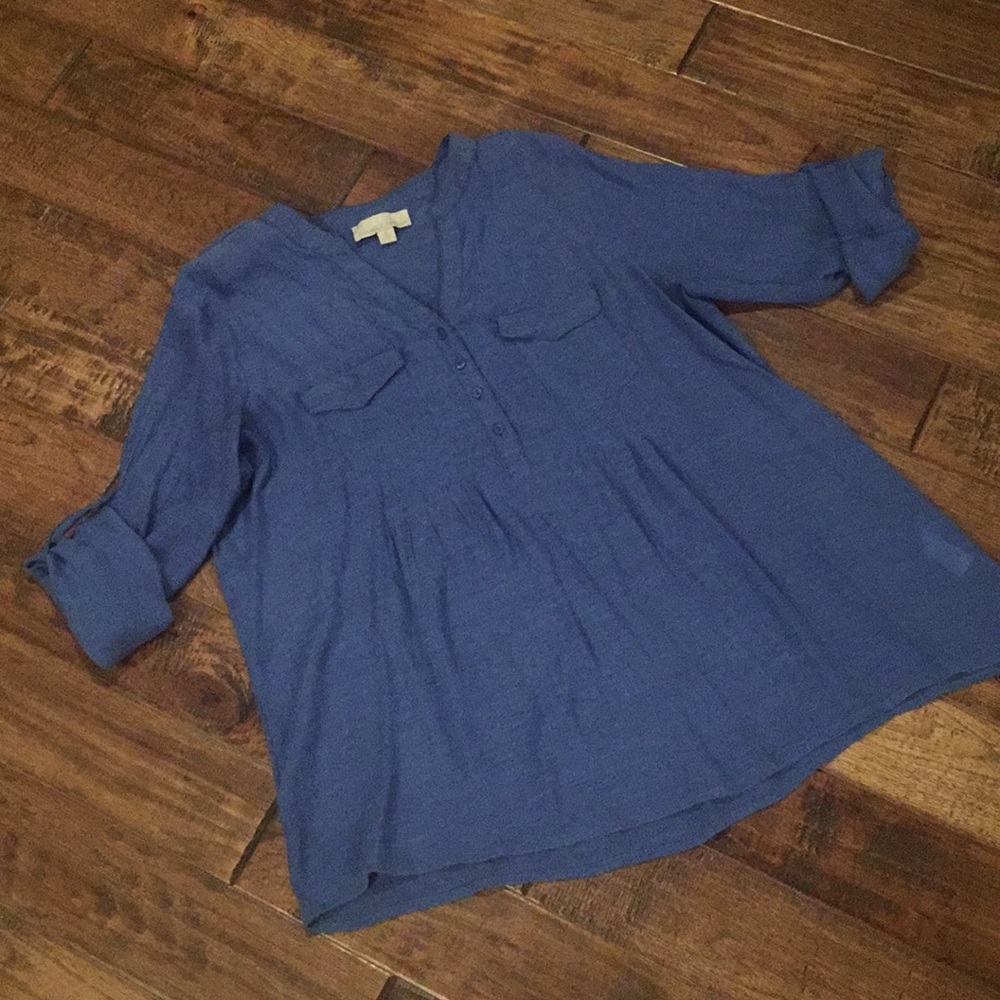 Blue Casual Top