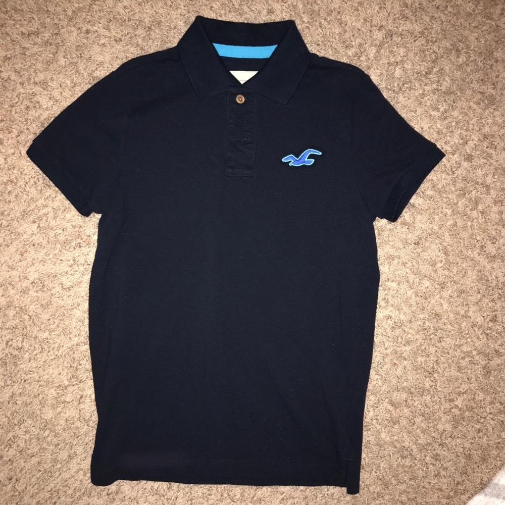 navy polo shirt