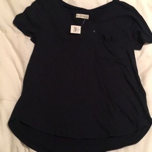 NEW Abercrombie and Fitch tshirt navy blue