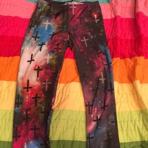 Galaxy and Cross Leggings