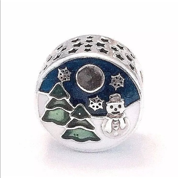 Authentic Pandora Snowy Night Charm Christmas 2017 Edition - Picture 5 of 10