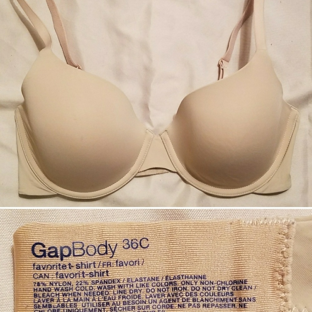 Gap Body Favorite Uplift Nude Beige Push Up 36C