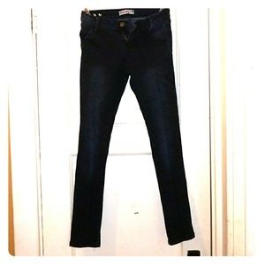 Girls dark denim skinnies
