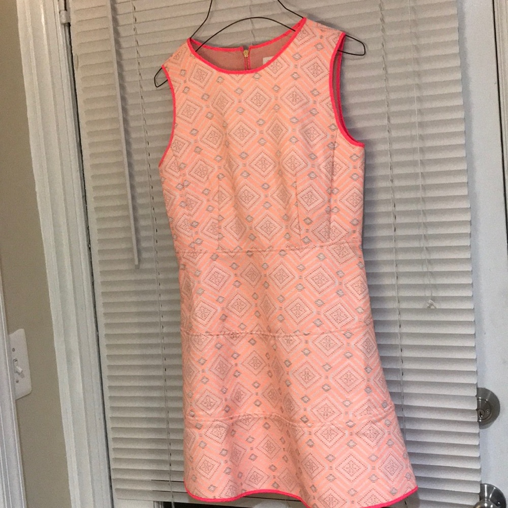 Hot pink and neon dress