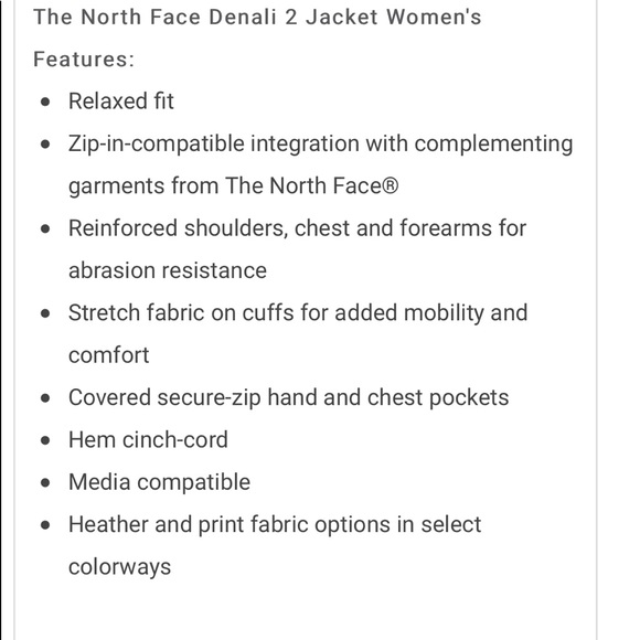 North Face Denali 2 full zip polartec classic - Picture 8 of 8