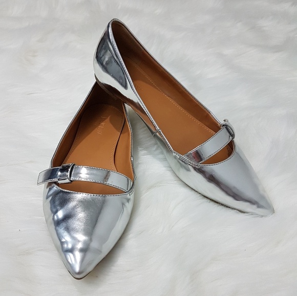 J. Crew F. Amelia Metallic Flats - Picture 2 of 6