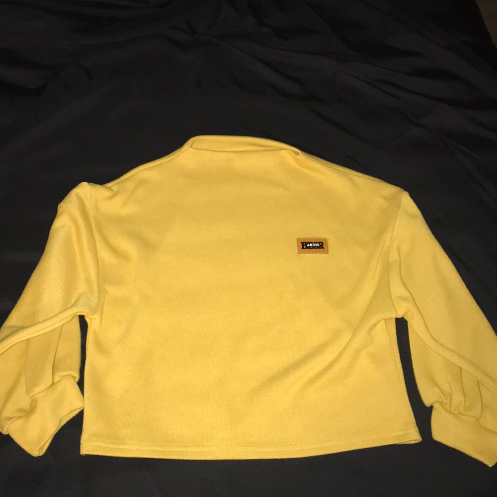 funnel neck drop shoulder sweatshirt