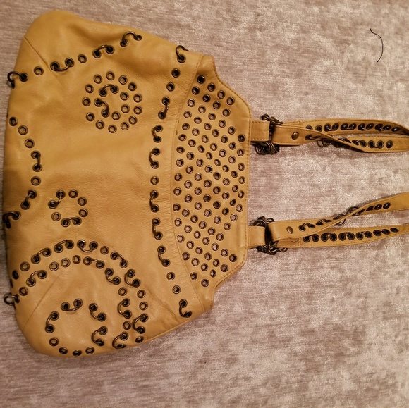 bebe Handbags - Small Bebe tan leather bag