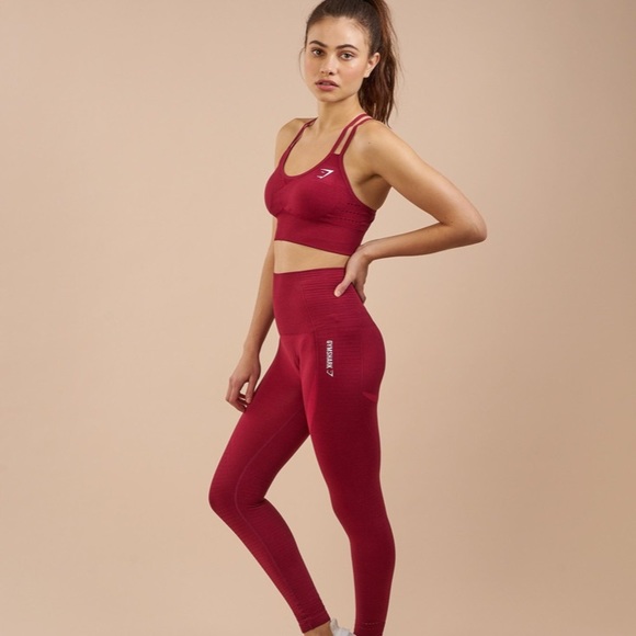 Gymshark Seamless Leggings Beet - Picture 1 of 4