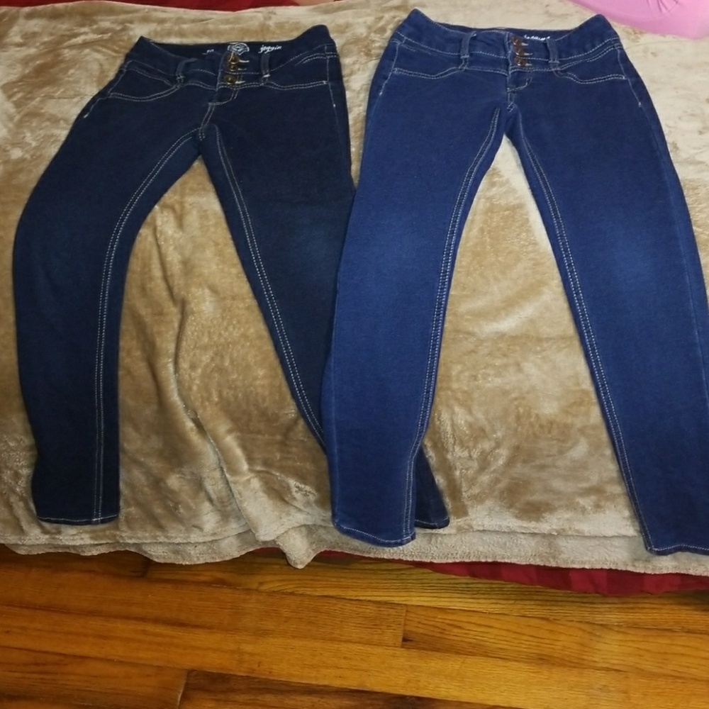 2pr girls jeggings