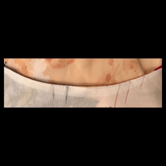 🆕🇺🇸 Peach Floral High Low Floral Dress - Picture 2 of 2