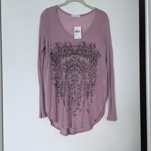 Purple Long sleeve thin sweater