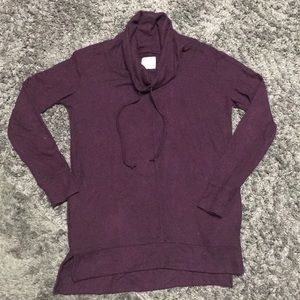 Burgundy high neck aerie sweater