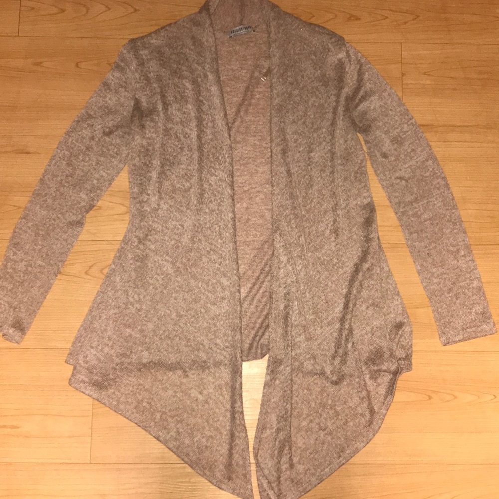 Tan long sleeve cardigan