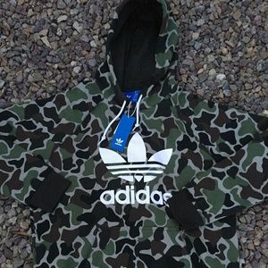 Brand NWT Men's Adidas Camo Jacket Size Large