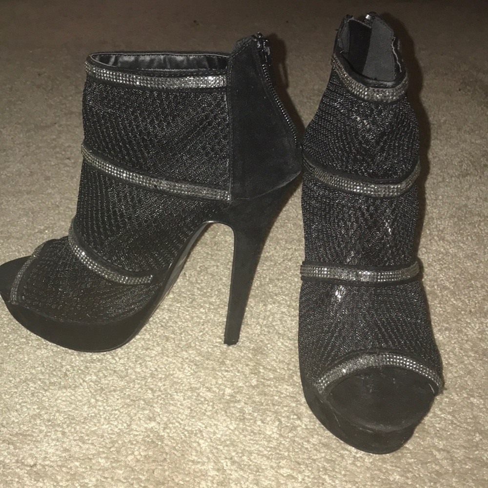 Rhinestone Ankle Booties