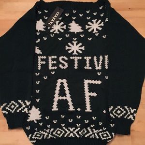 Festive AF sweater